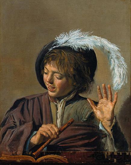 Frans Hals Singing Boy with Flute